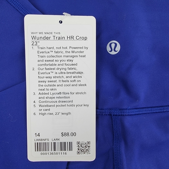 Lululemon Wunder Train High-Rise Crop 23" - Picture 3 of 6